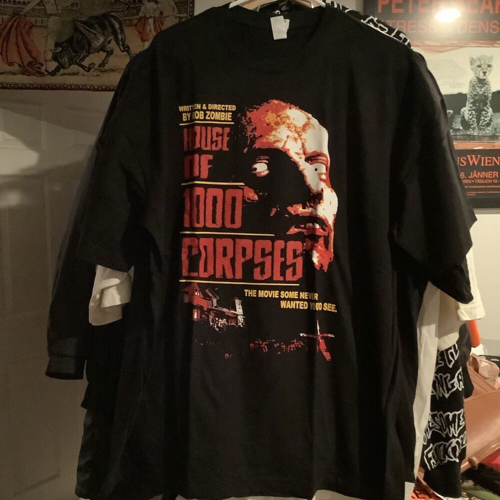 House of 1000 corpses rob zombie Horror film movie rare T-Shirt tee